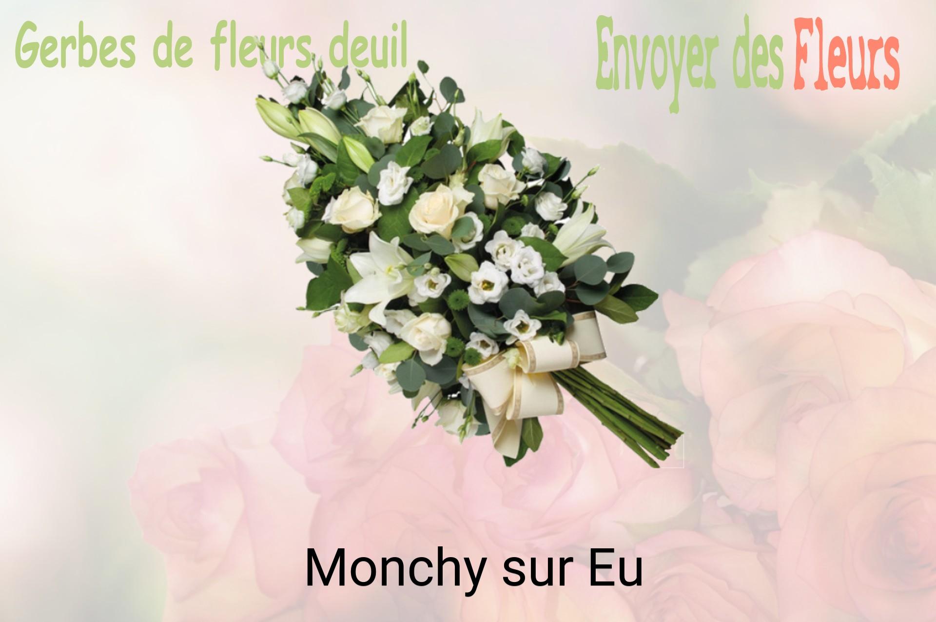 Gerbe de fleurs de deuil livrée à Monchy-sur-Eu
